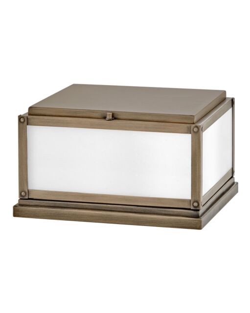 Max 28858BU-LV Small Pier Mount Lantern - BRONZE