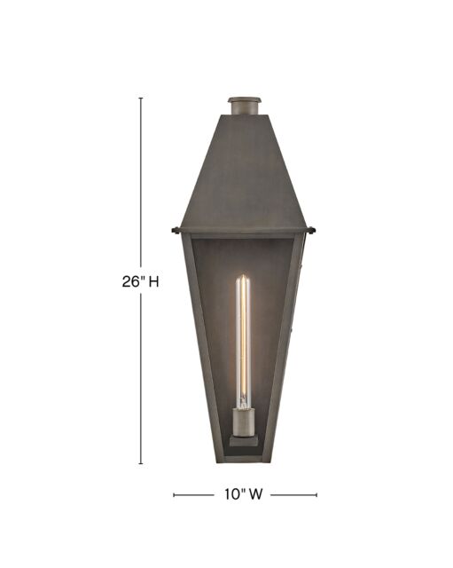 Endsley 28860BLB - Large Wall Mount Lantern - Black