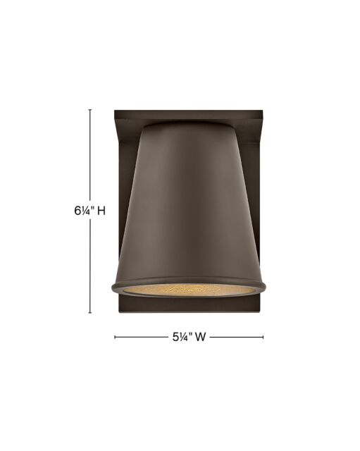 Hans 28870AZ-LL - Extra Small Wall Mount Lantern - Bronze