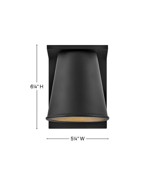 Hans 28870BK-LL - Extra Small Wall Mount Lantern - Black