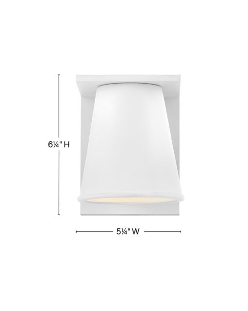 Hans 28870TW-LL - Extra Small Wall Mount Lantern - White