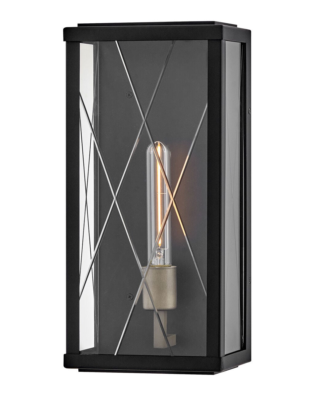 Monte 28880BK Medium Wall Mount Lantern - Black