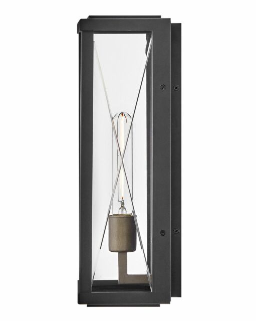 Monte 28880BK Medium Wall Mount Lantern - Black