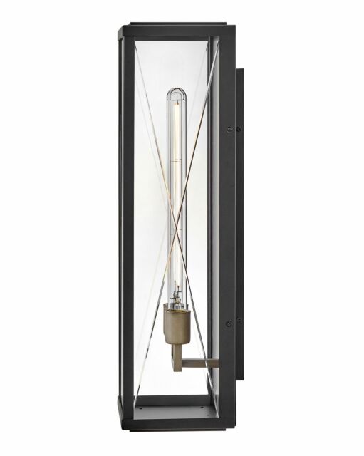 Monte 28885BK Large Wall Mount Lantern - Black