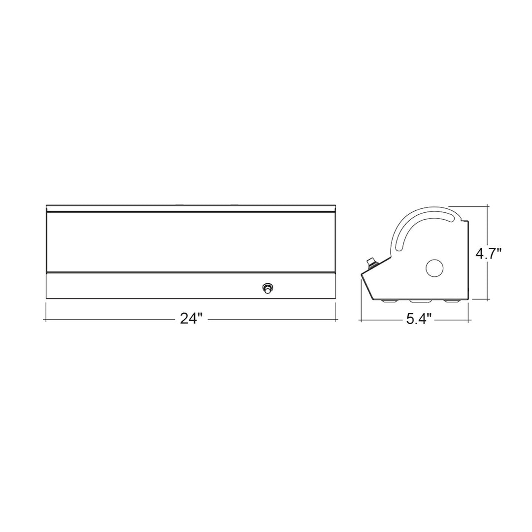 2' Linear Corner Strip Fixture