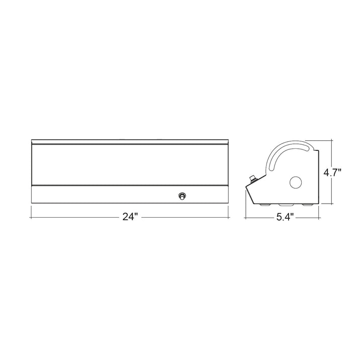 2' Linear Corner Strip Fixture