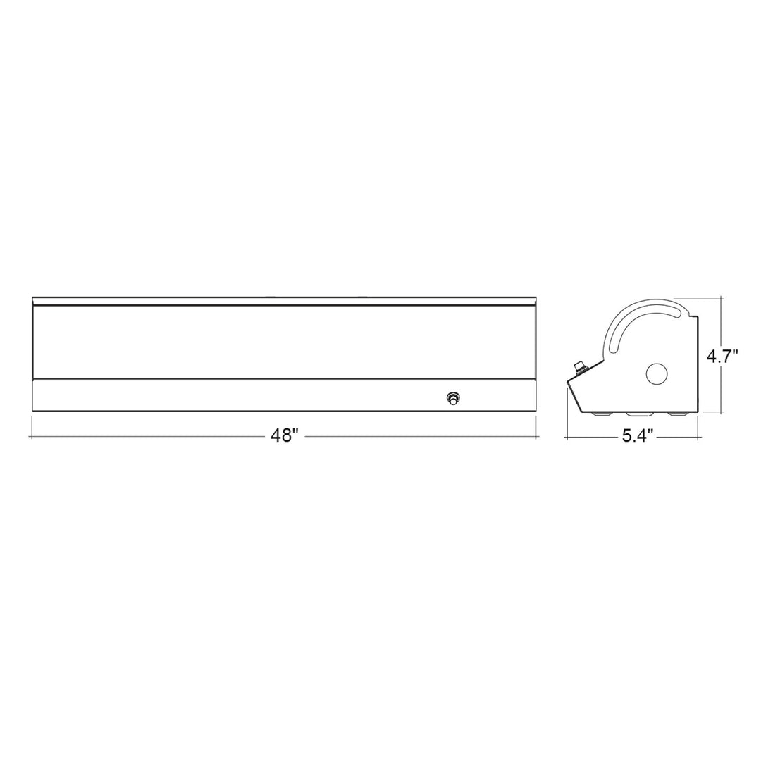 4' Linear Corner Strip Fixture