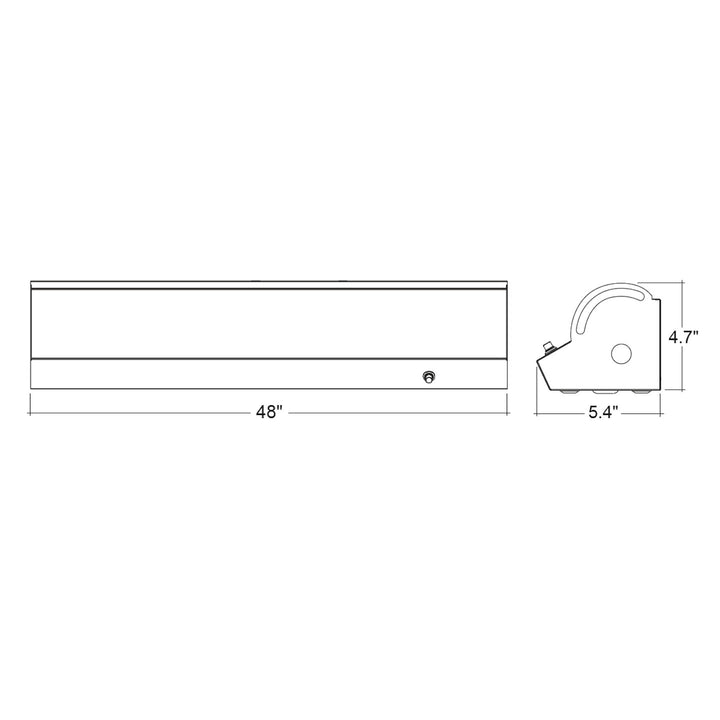 4' Linear Corner Strip Fixture