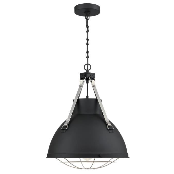 Westing House - Bartley One-Light, Base E26 Medium - Matte Black