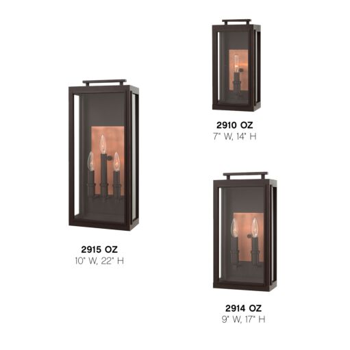 Sutcliffe 2910OZ - Small Wall Mount Lantern - Oil Rubbed Bronze