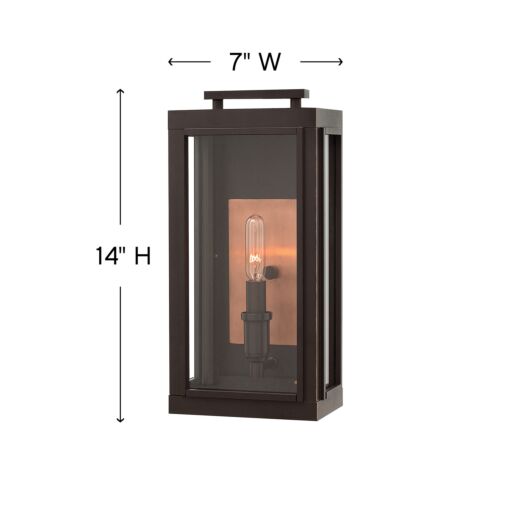 Sutcliffe 2910OZ - Small Wall Mount Lantern - Oil Rubbed Bronze