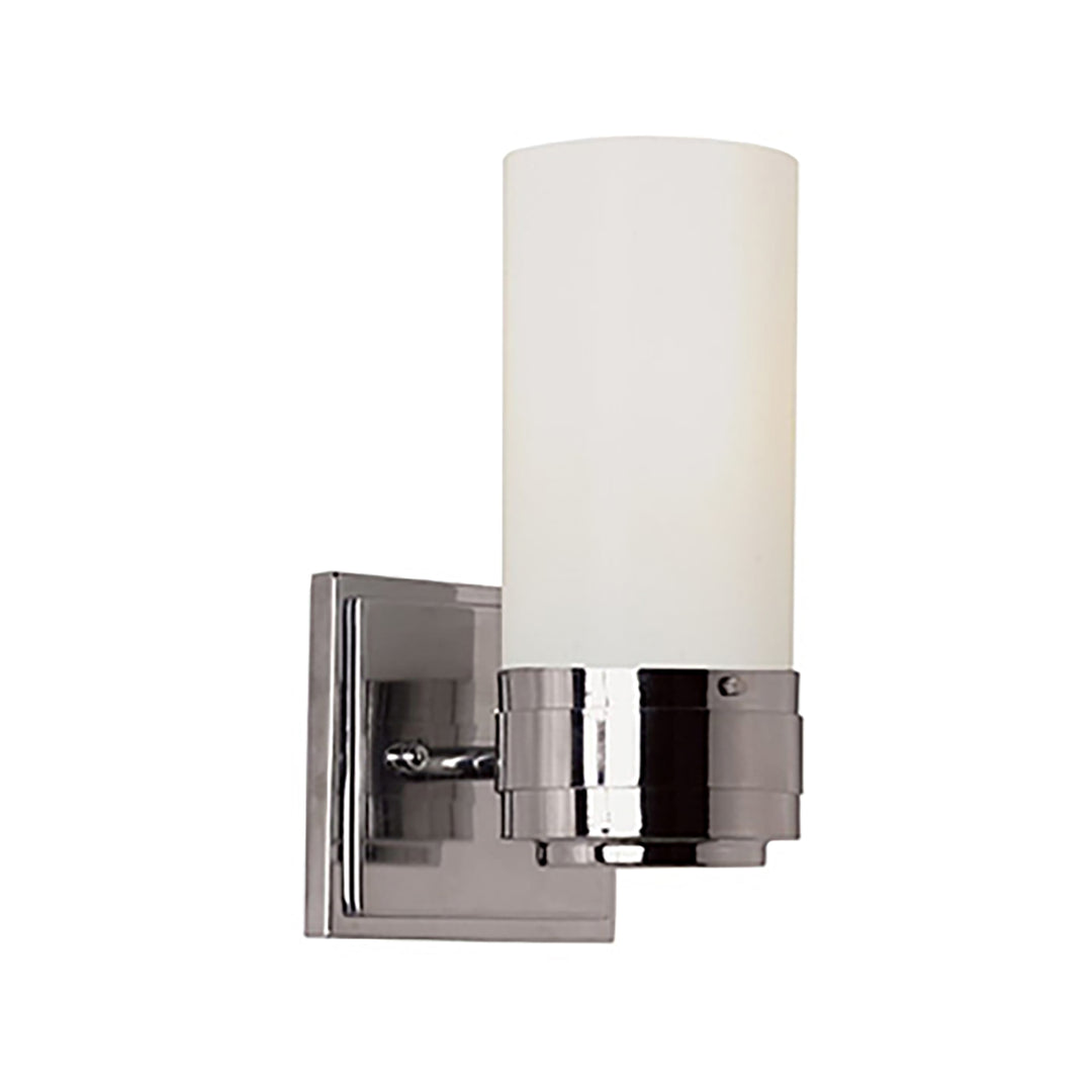 Fusion Reversible 1-Light Indoor Shaded Wall Sconce - Polished Chrome