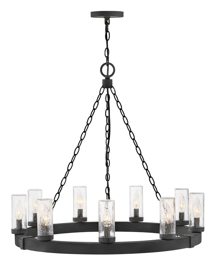 Sawyer 29208BK - Medium Single Tier Chandelier - Black