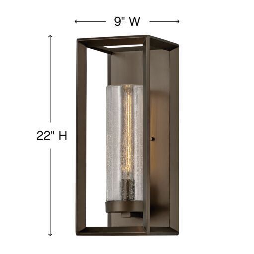 Rhodes 29309WB - Large Wall Mount Lantern - Bronze