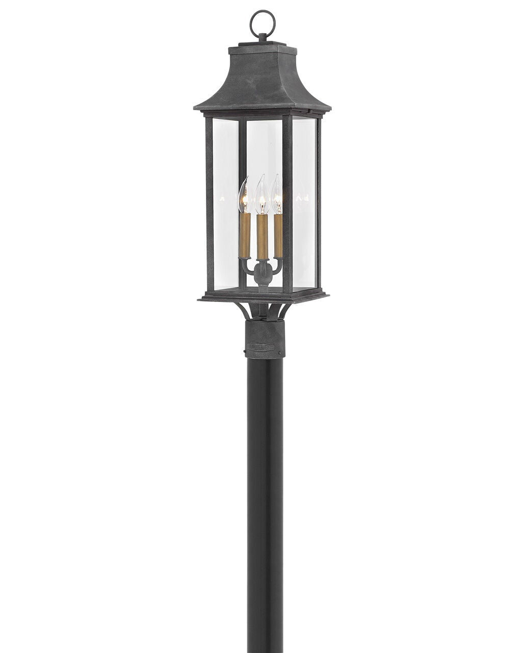 Adair 2931DZ-LL - Large Post Top or Pier Mount Lantern -Grey