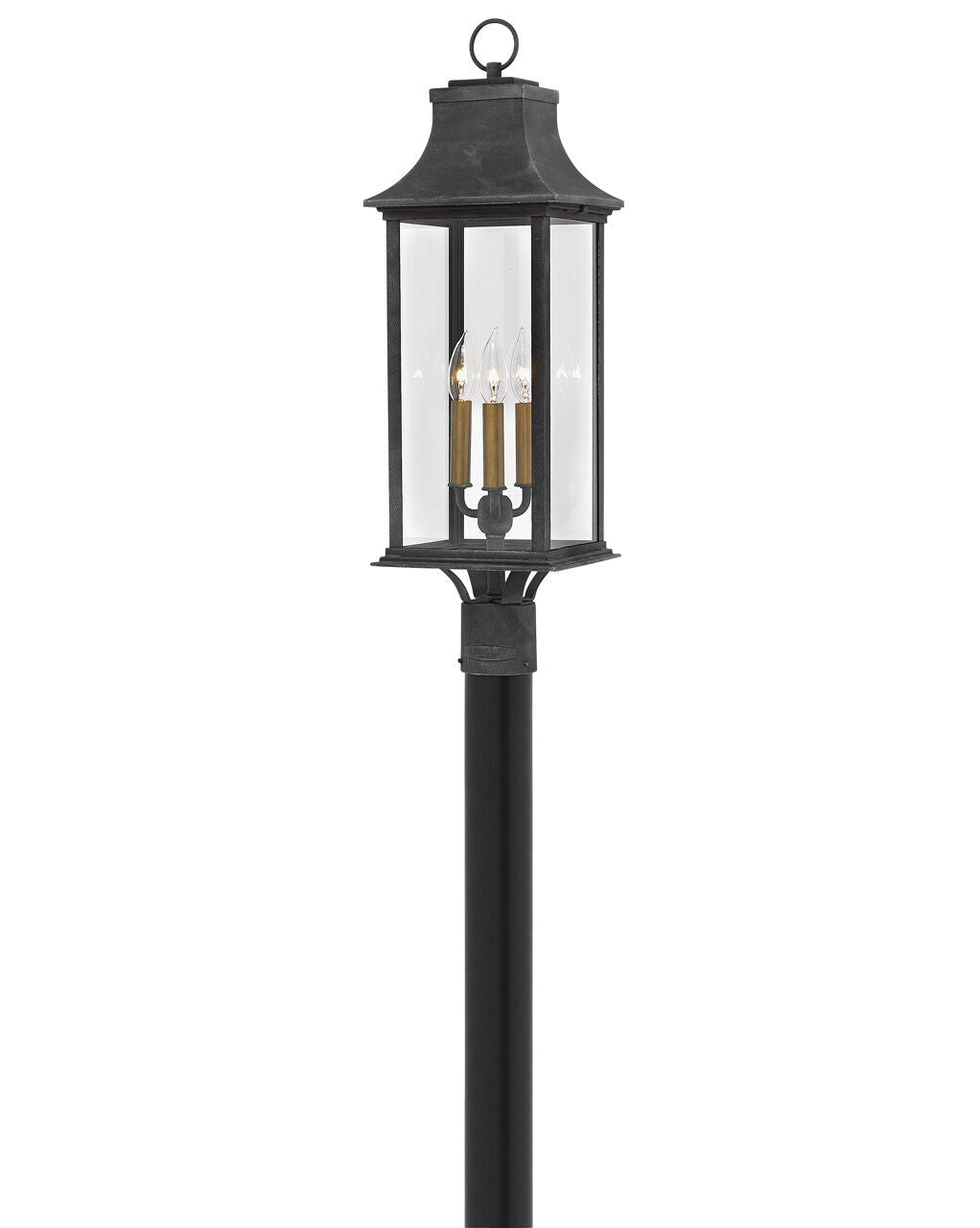 Adair 2931DZ - Large Post Top or Pier Mount Lantern - Grey