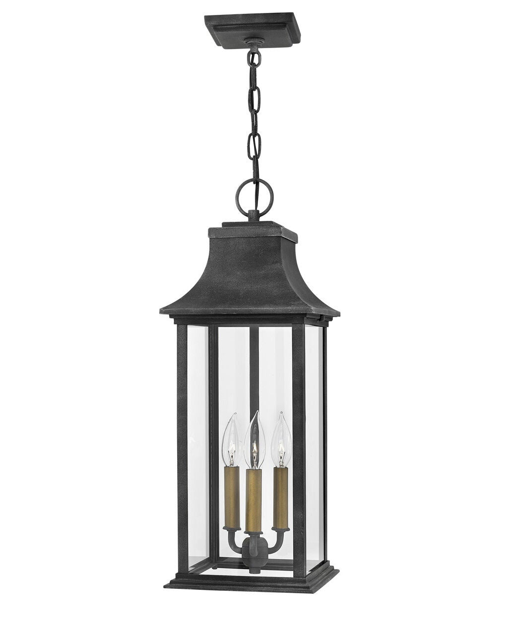 Adair 2932DZ - Large Hanging Lantern - Grey