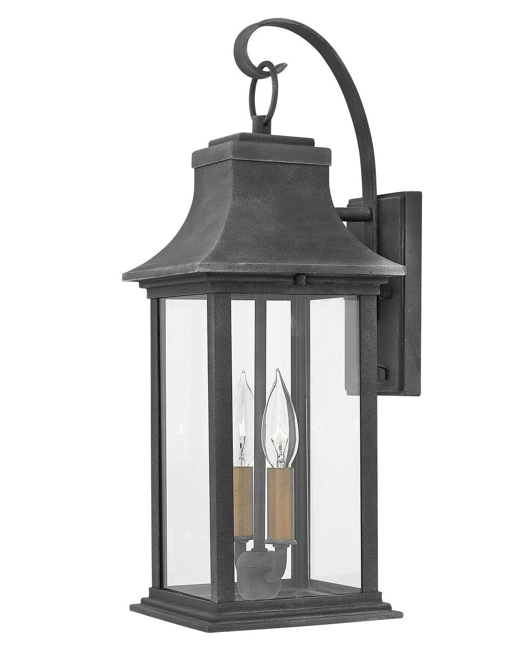 Adair 2934DZ-LL - Medium Wall Mount Lantern - Grey