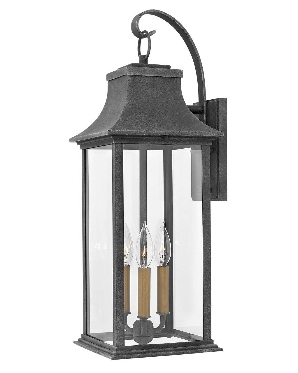 Adair 2935DZ-LL - Large Wall Mount Lantern - Grey