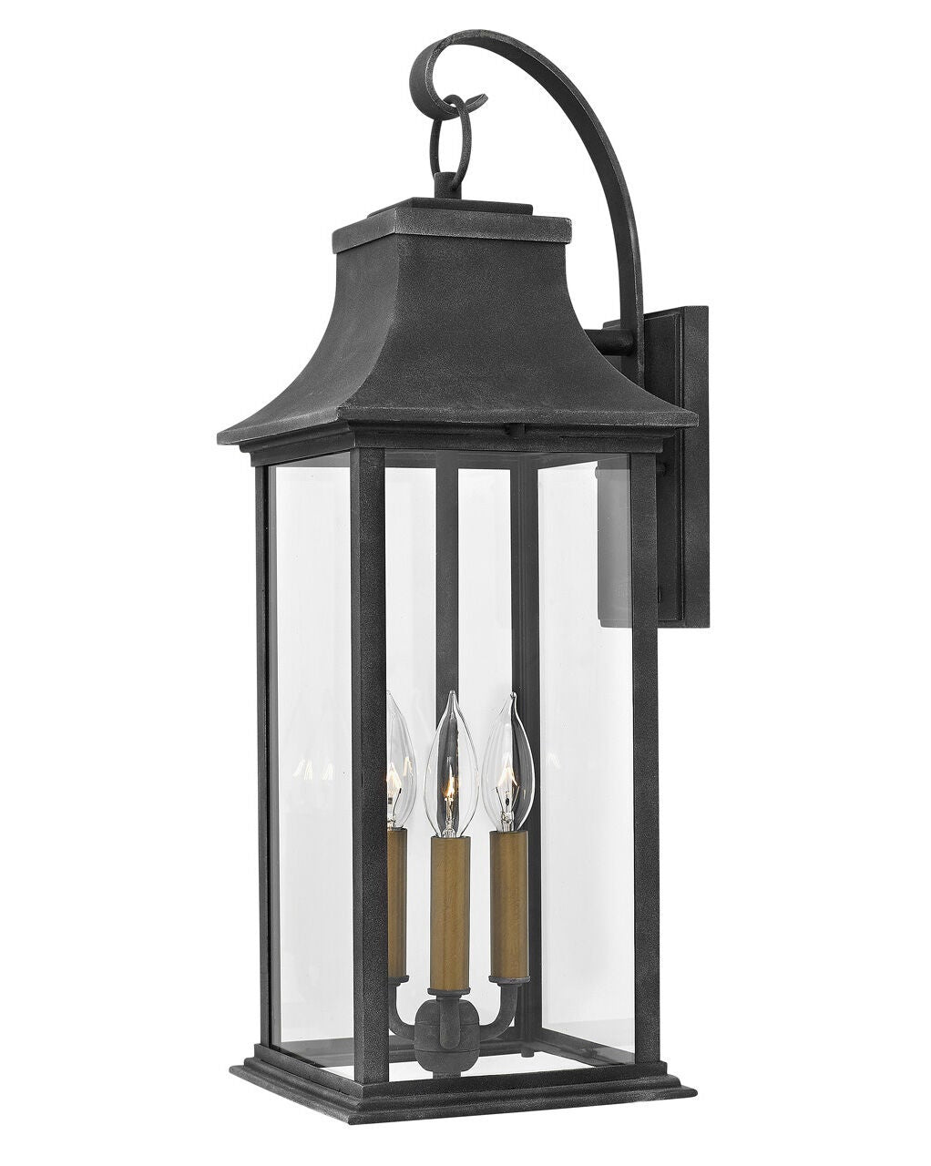 Adair 2935DZ - Large Wall Mount Lantern - Grey