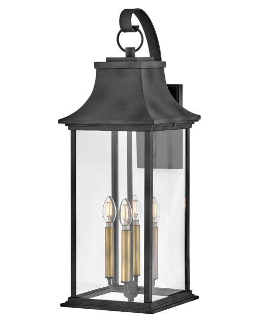 Adair 2938DZ - Large Wall Mount Lantern - Grey