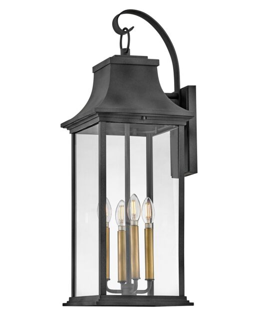 Adair 2938DZ - Large Wall Mount Lantern - Grey