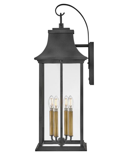 Adair 2938DZ - Large Wall Mount Lantern - Grey