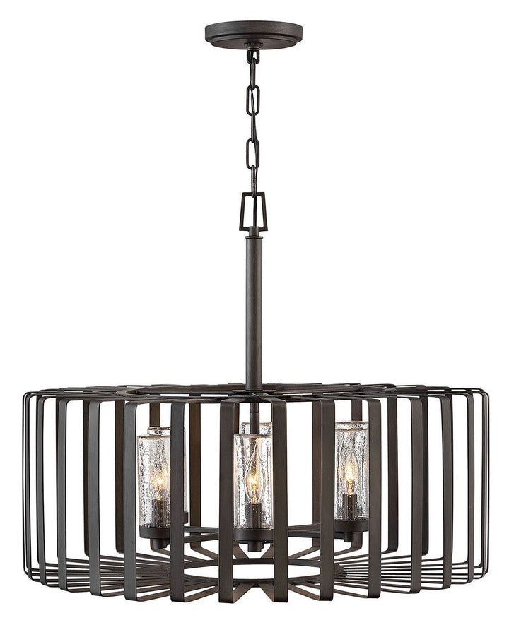 Reid 29505BGR-LV - Medium Single Tier 12v Chandelier - Black