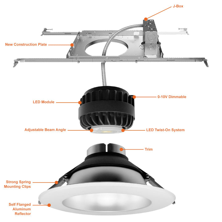 6,8,10" 55W Module: CADM-Line 5-CCT & Single CCT w/ 3-Power Select 55W/40W/32W