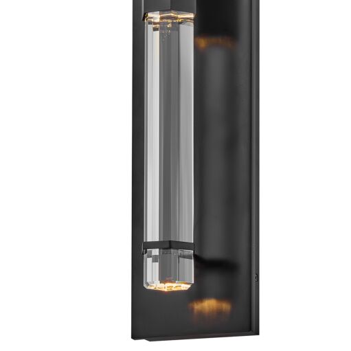 Cecily 28934BK  Medium Wall Mount Lantern - Black