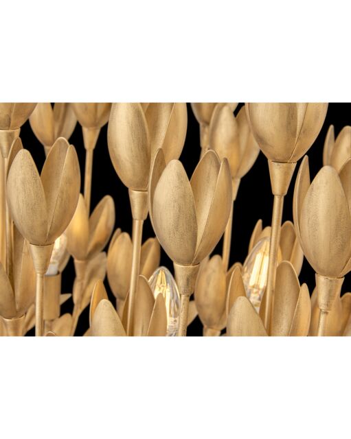 Flora 30015BNG - Large Ten Light Linear - Gold