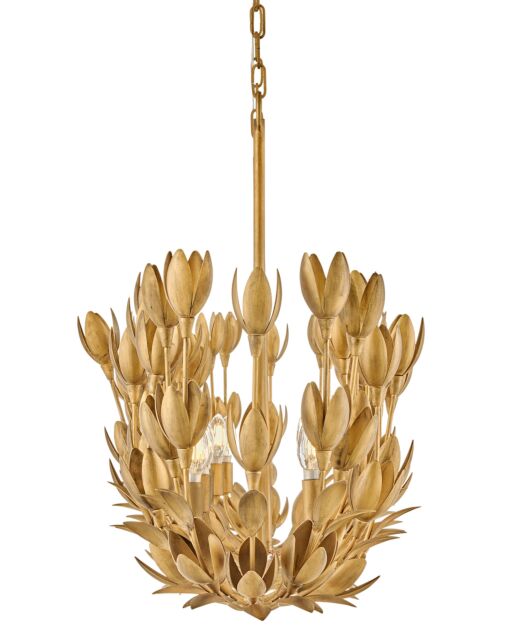 Flora 30015BNG - Large Ten Light Linear - Gold