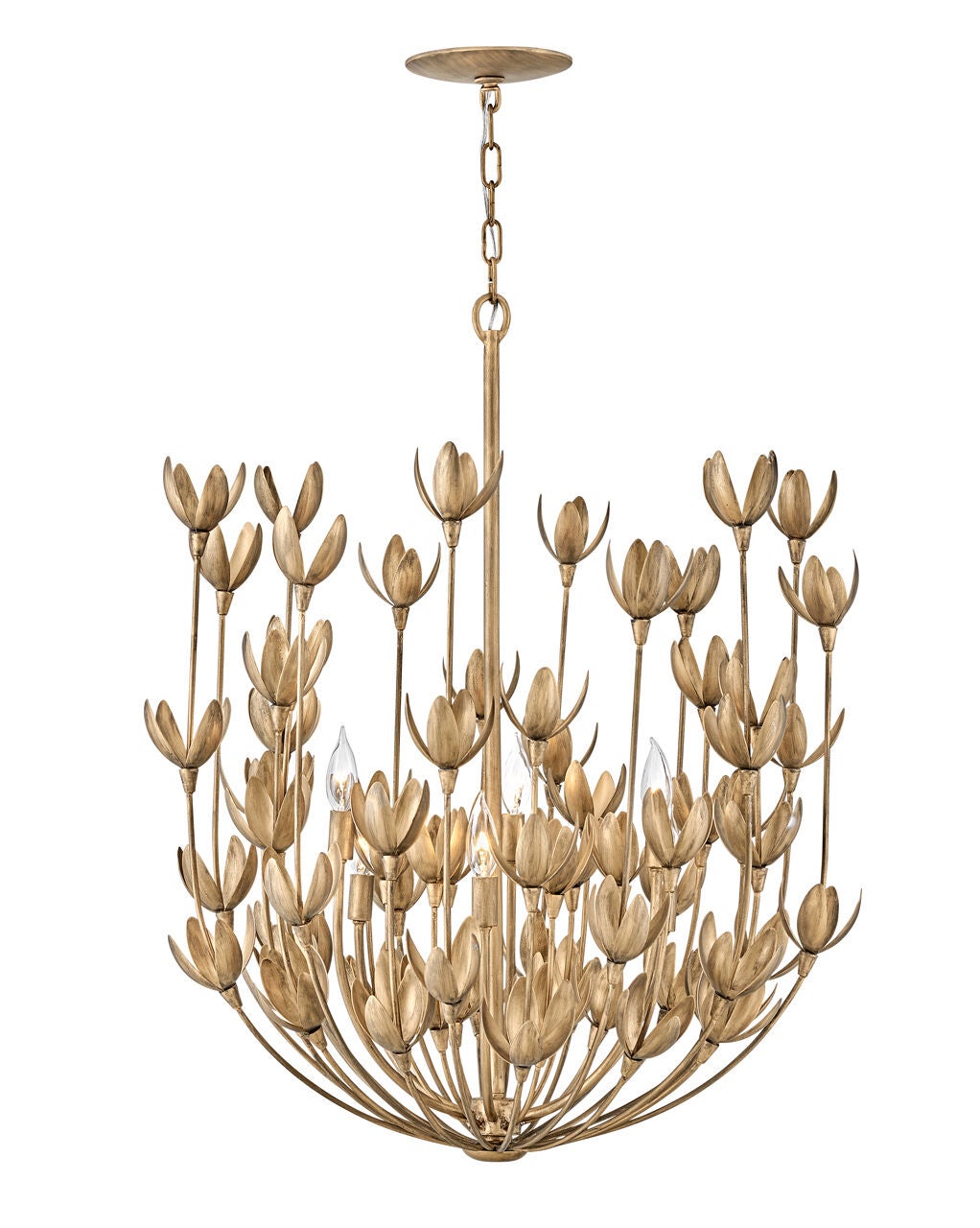 Flora 30016BNG - Medium Multi Tier Chandelier - Gold