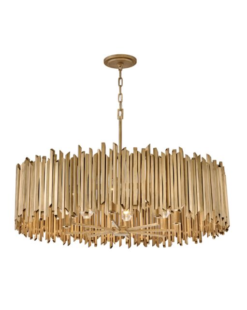 Roca 30026BNG - Large Drum Chandelier - Gold