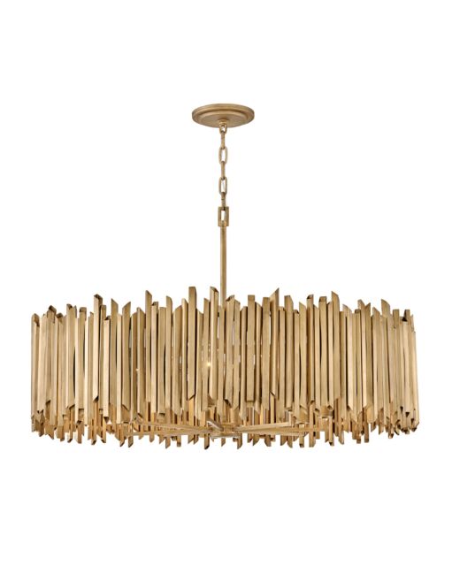 Roca 30026BNG - Large Drum Chandelier - Gold