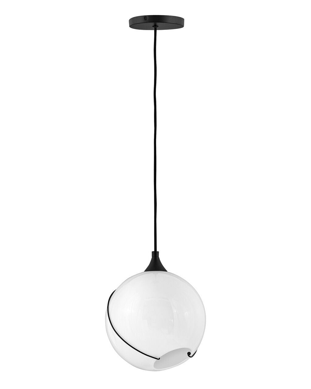 Skye 30303BLK-WH - Small Pendant