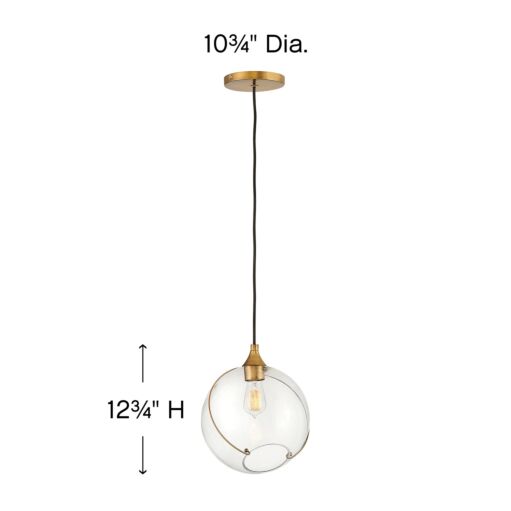 Skye 30303HBR - Small Pendant - Bronze