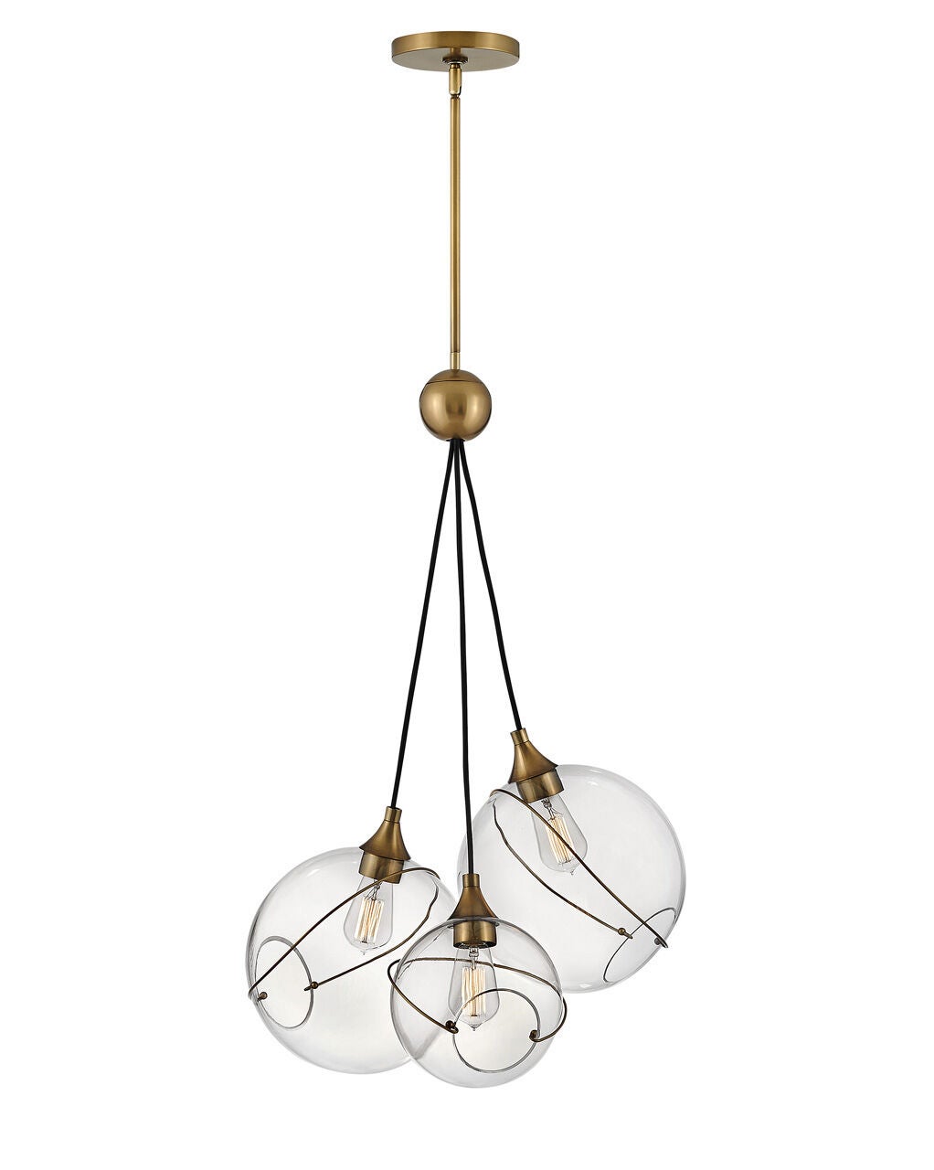 Skye 30304HBR - Large Three Light Pendant - Bronze