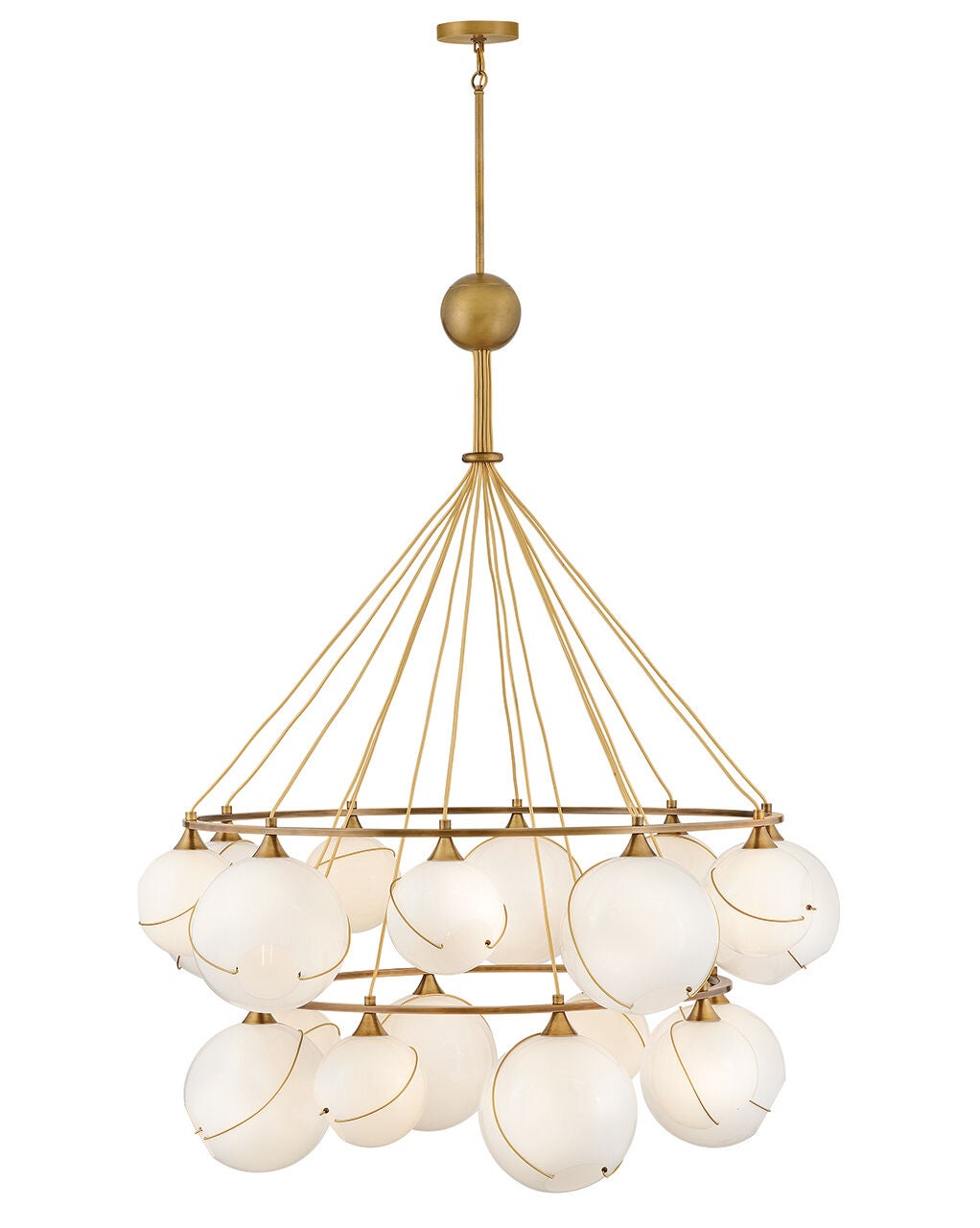 Skye 30308HBR-CO - Extra Large Two Tier Chandelier - Bronze