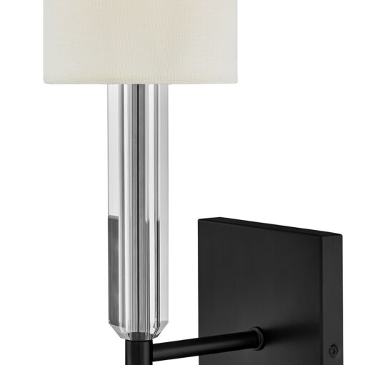 Anika 47610BK  Large Single Light Sconce - Black