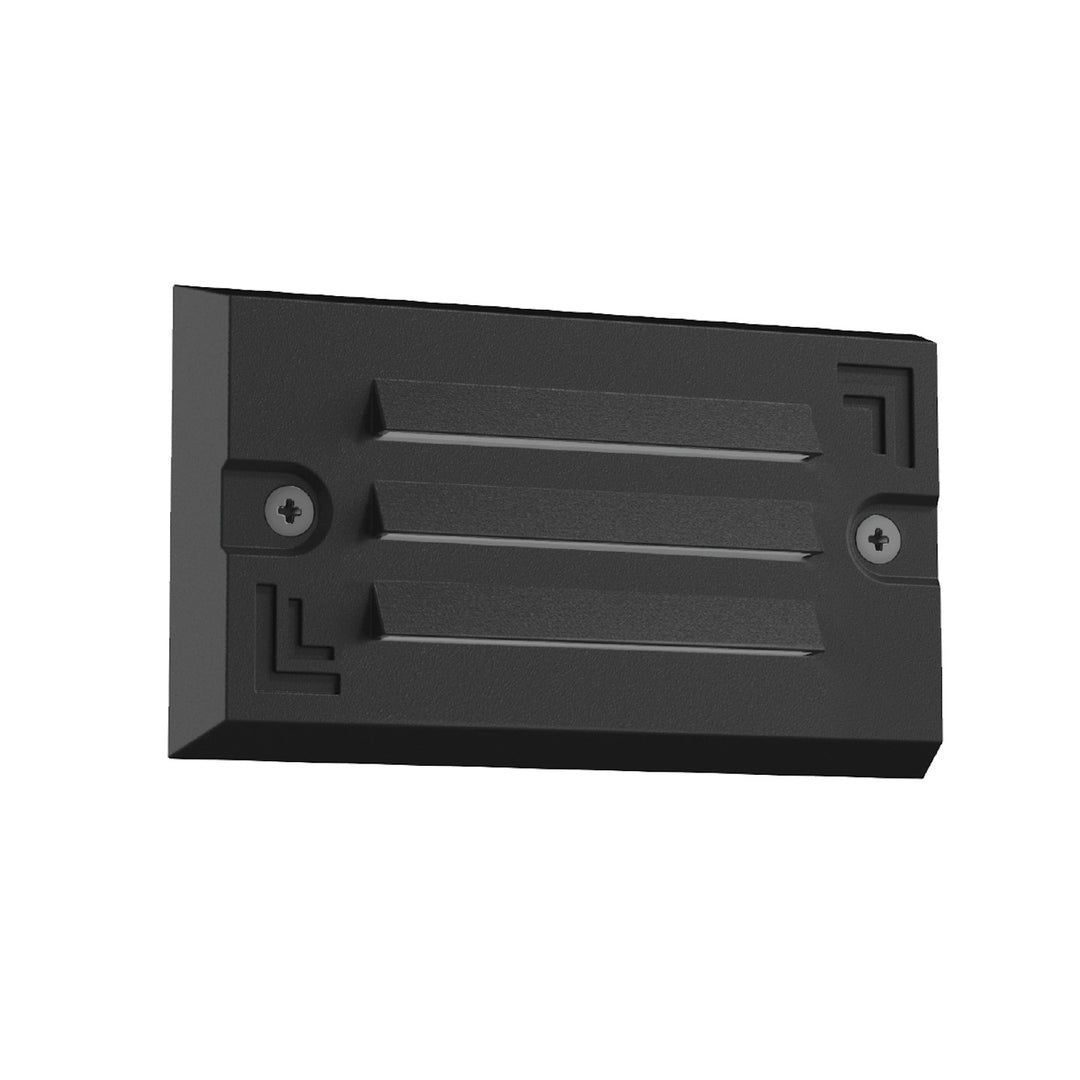 Surface Mount Step Light 5" Width - Louver - Black