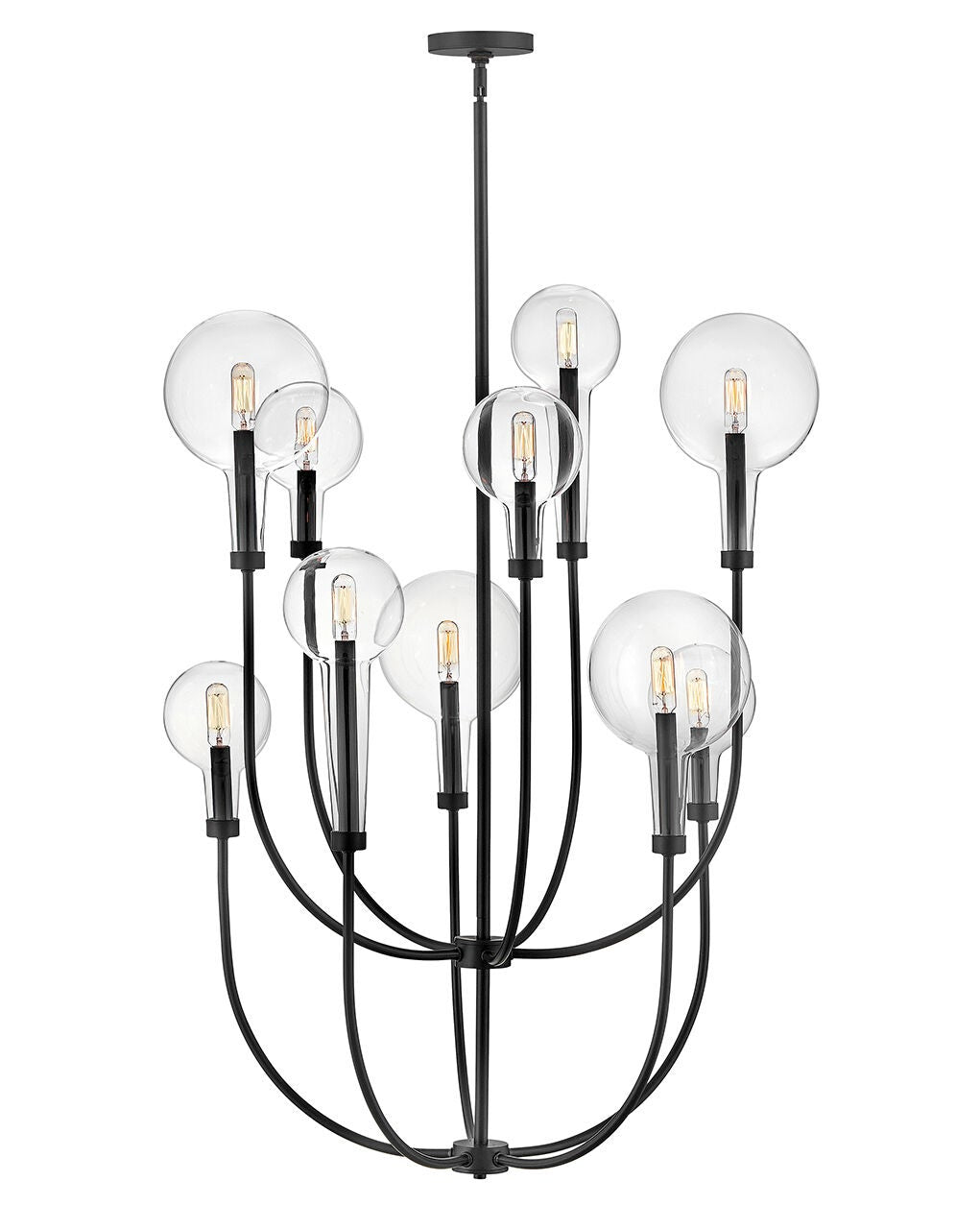 Alchemy 30527BK - Medium Multi Tier Chandelier - Black