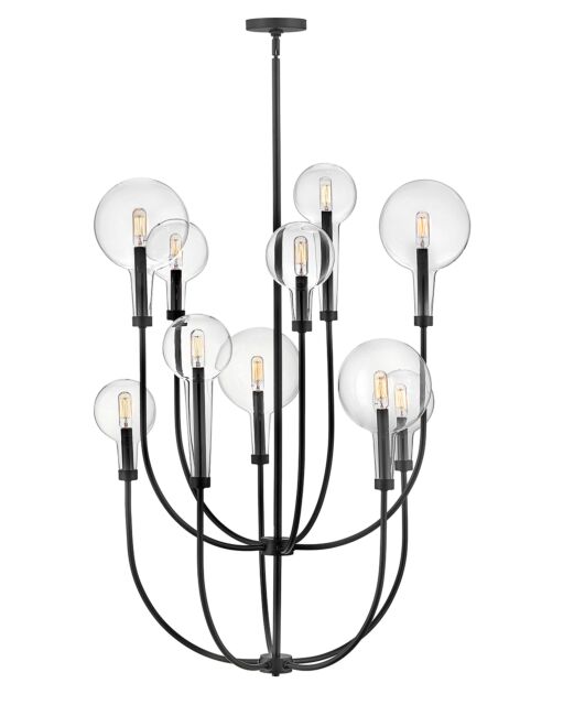 Alchemy 30527BK - Medium Multi Tier Chandelier - Black