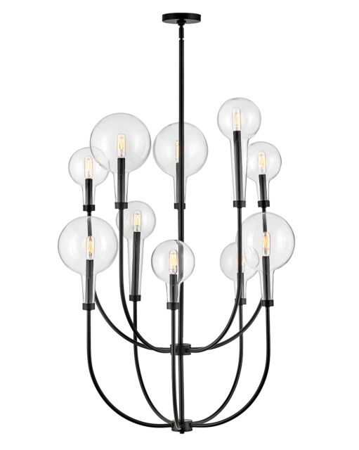 Alchemy 30527BK - Medium Multi Tier Chandelier - Black