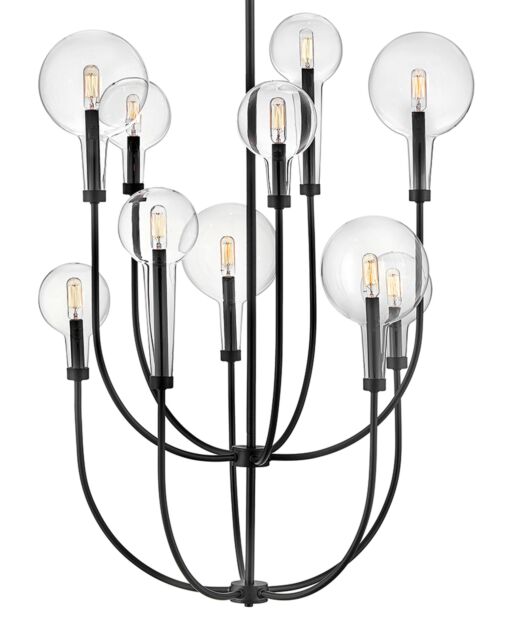 Alchemy 30527BK - Medium Multi Tier Chandelier - Black