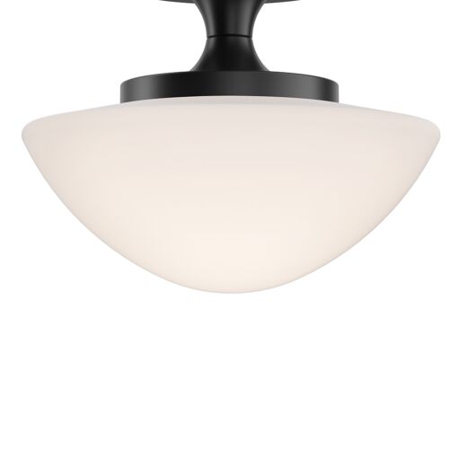 Knox 47813BK  Small Semi-Flush Mount - Black