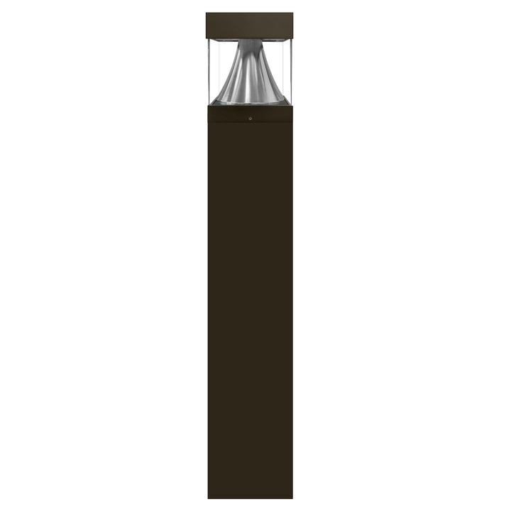 Bollard Square Bronze with Square Cone Flat Top 22W/16W/12W