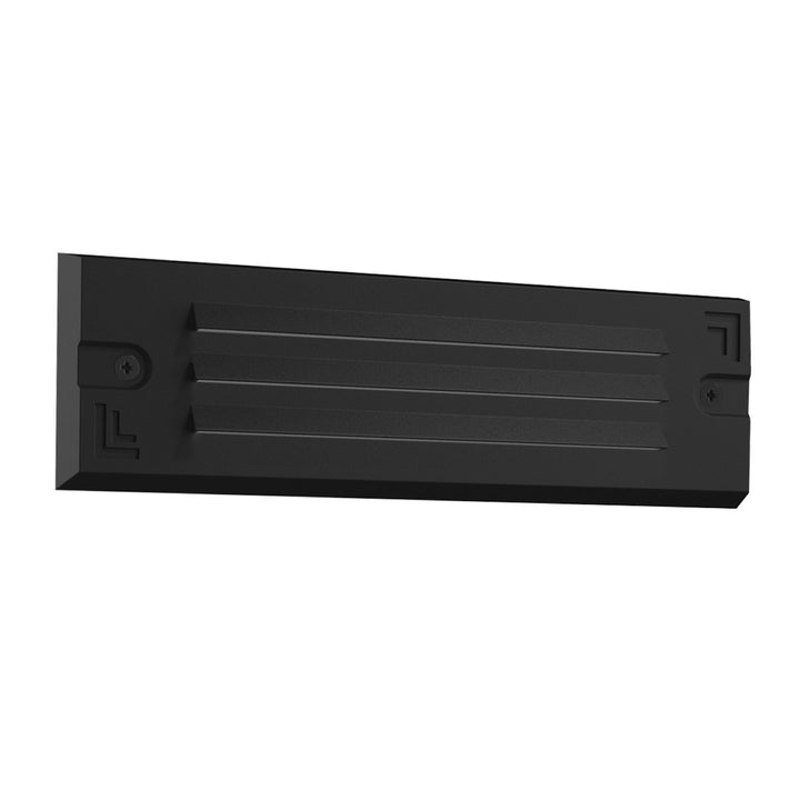 Surface Mount Step Light 9" Width - Louver - Black