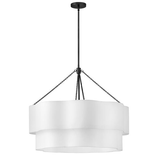 Gwen 47735BK Medium Drum Chandelier - Black