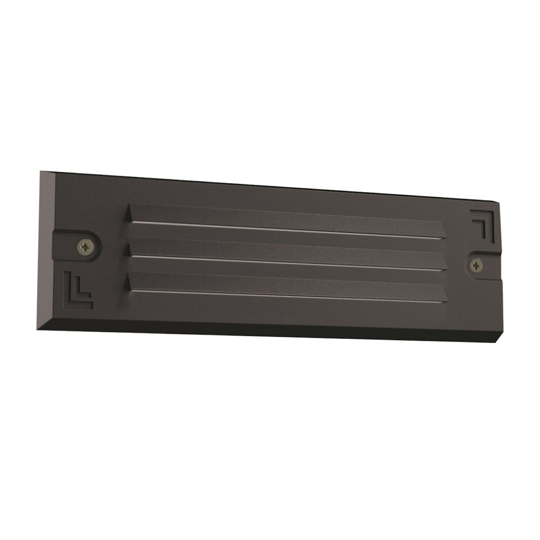 Surface Mount Step Light 9" Width - Louver - Bronze